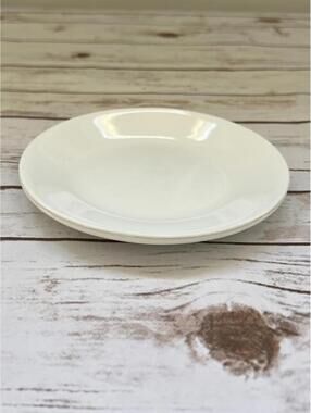 Unbranded Appetizer Plate White‎ Ceramic Round Minimalist 6 Inch